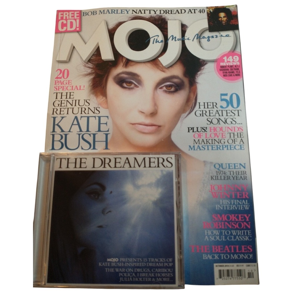 Mojo Magazine October 2014 Kate Bush 50 Greatest Songs The Dreamers CD New